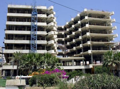 Viviendas en construcción en Estepona, Málaga.
