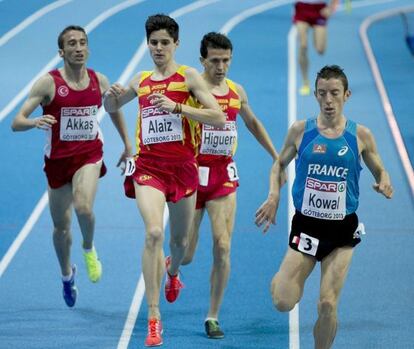 Aláiz, durante los Europeos en pista cubierta de Gotemburgo 2013.