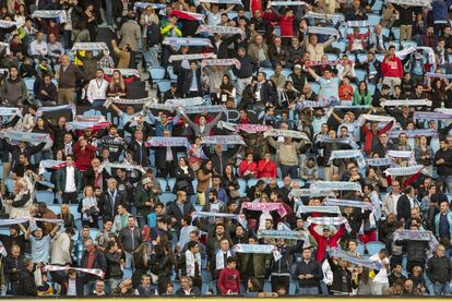 Aficionados del Celta en la grada.