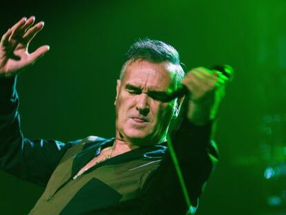 Morrissey, en un concierto en Seattle en 2013.