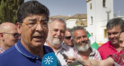 Valderas, durante el acto de homenaje a Blas Infante.