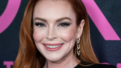 Lindsay Lohan en el estreno en Nueva York de la nueva versión de 'Chicas malas', el 8 de enero de 2024.