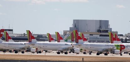 Aviones de TAP.