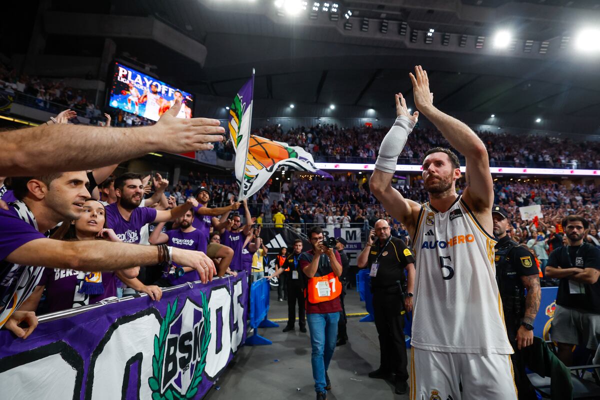 El Madrid acaricia el título de Liga en la gran fiesta de Rudy Fernández | Baloncesto | Deportes