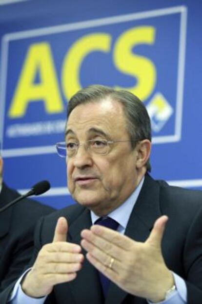 Florentino P&eacute;rez, presidente de ACS.