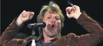 Actuación de Jon Bon Jovi en el estadio Anoeta de San Sebastián.