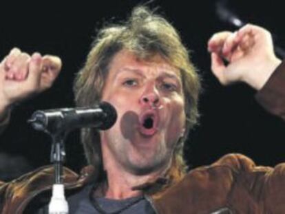 Actuación de Jon Bon Jovi en el estadio Anoeta de San Sebastián.