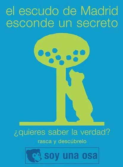 Cartel de las asociaciones feministas sobre el oso de Madrid.