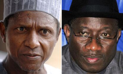 Umaru Yar'Adua (izquierda) y su sucesor Goodluck Jonathan (derecha).
