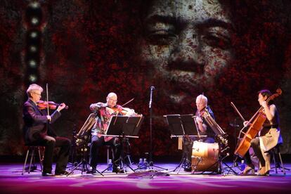 Una imagen del concierto del Kronos Quartet en la apertura del festival Grec.