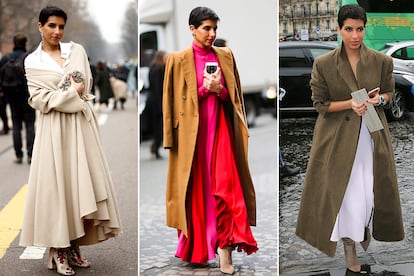 Su estilo incluye tanto tonos nude como colores fuertes, que le gusta llevar en invierno.