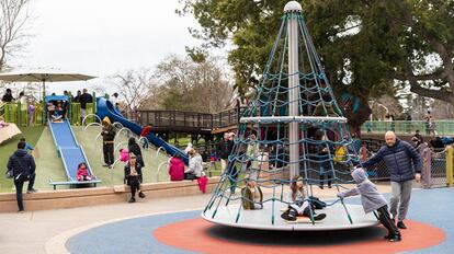 Magical Bridge playground, un espacio totalmente accesible, en Palo Alto (CA), 2020. 