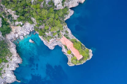 Vista aérea de Casa Malaparte.