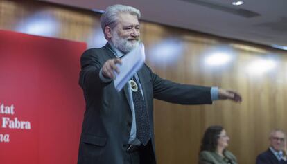 Gonzalo Pontón, tras su discurso como doctor 'honoris causa'.
 