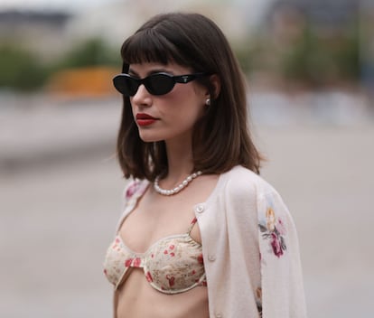 La influencer Lea Naumann durante la semana de la moda de Copenhague el año pasado. (Jeremy Moeller/Getty Images)