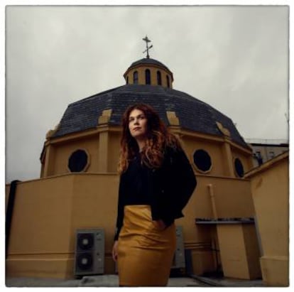 Carlota Ferrer, en la azotea del Teatro de La Abadía de Madrid