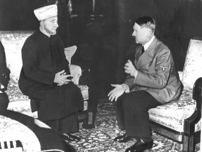 Hitler recebe ao grande mufti de Jerusalém em 1941 na Alemanha.