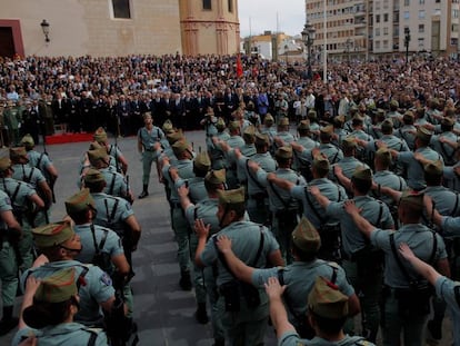 Desfile de la Legión, en Málaga.