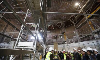 Visita de obras del Auditori Einstein de la Escola Industrial.