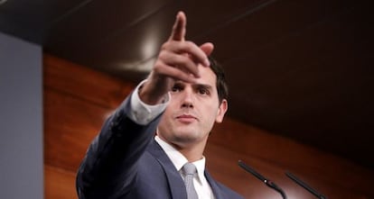 El presidente de Ciudadanos, Albert Rivera, en una imagen de archivo.