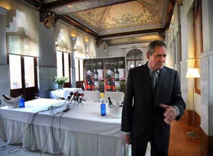 José María Gandia, presidente de Bodegas Gandia Pla, ayer, en Valencia.