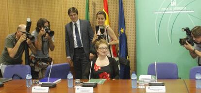 La consejera Carmen Martínez Aguayo, hoy viernes en Sevilla.