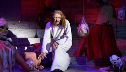 Ted Neeley, en el musical 'Jesus Christ Superstar'.