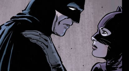 Batman y Catwoman por el ilustrador español Jorge Fornés.