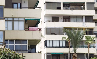 Bloque de apartamentos turísticos enTorremolinos (Costa del Sol), en una imagen de archivo. 