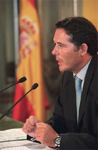 El ministro de Justicia, José María Michavila, ayer.