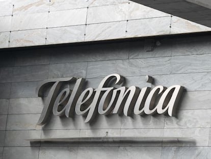 Logotipo de Telef&oacute;nica. 