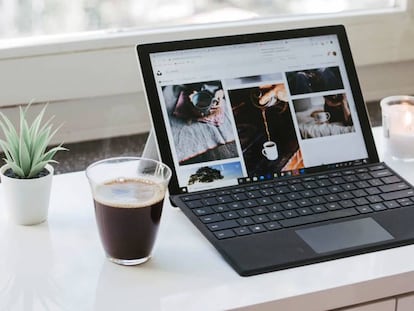 Surface de Microsoft con Windows 10.