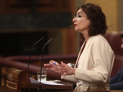 María Jesús Montero, en el Congreso.