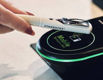 Bolígrafo inteligente de Starbucks.