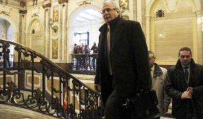 Garzón, en el Tribunal Supremo el lunes de la semana pasada.