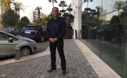 Mustapha Soussi, portavoz de la Coordinadora de Cristianos Marroquíes, el pasado viernes en Casablanca.