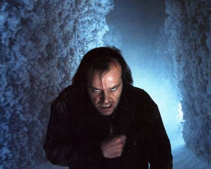 Lo mires por donde lo mires, Jack Nicholson siempre da miedo en 'El resplandor'.