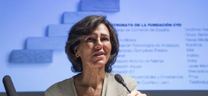 La presidenta del Banco Santander, Ana Bot&iacute;n. EFE/Archivo