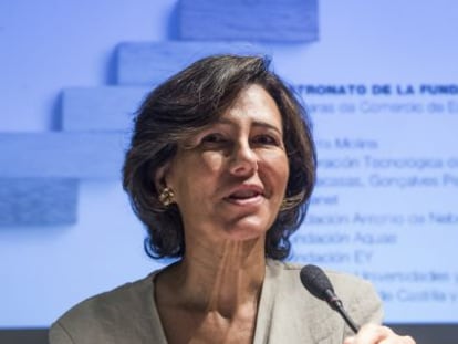 La presidenta del Banco Santander, Ana Bot&iacute;n. EFE/Archivo