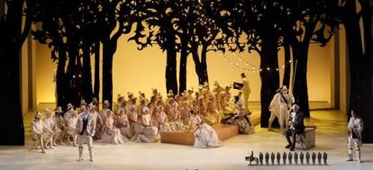 Escena de 'El juramento', en el teatro de la Zarzuela.