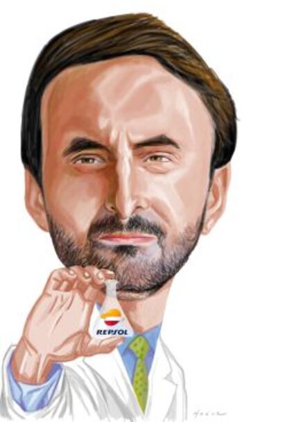 Caricatura de Josu Jon Imaz, nombrado consejero delegado de Repsol.