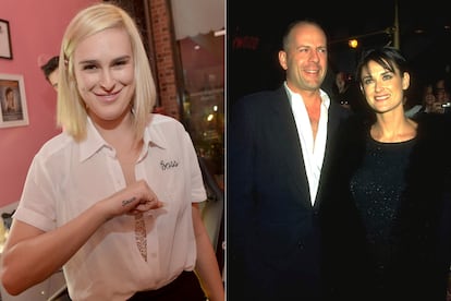 Quién es: Rumer Willis

	Hija de... Bruce Willis y Demi Moore

	Qué hace: Actriz. Tuvo su hueco durante una temporada en Sensación de Vivir, la nueva generación y en algunos capítulos de Hawai 5.0. Ahora está filmando la serie que protagonizará, Los Feliz 90027.