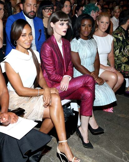 Jada Pinket Smith, Coco Rocha, Uzo Aduba y Amy Schumer en el desfile de Christian Siriano.