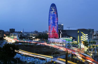 Torre Agbar de Barcelona.
