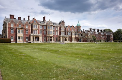 Vista de Sandringham, residencia de la familia real británica en Norfolk (Inglaterra).