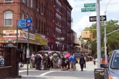 Vista general de la esquina de las calles Kossuth Place y Bushwick Ave., en Brooklyn (NY, EE.UU.). EFE/Archivo