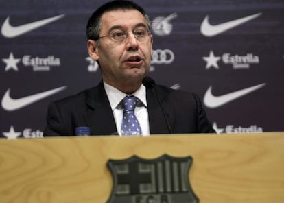 El presidente del FC Barcelona, Josep Maria Bartomeu. 