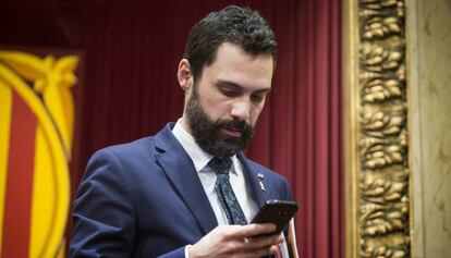 El president del Parlament, Roger Torrent.
