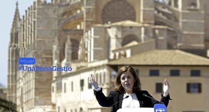 Sáenz de Santamaría en su intervención en Palma.