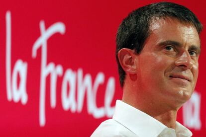 Manuel Valls, primeiro-ministro francês, em La Rochelle.